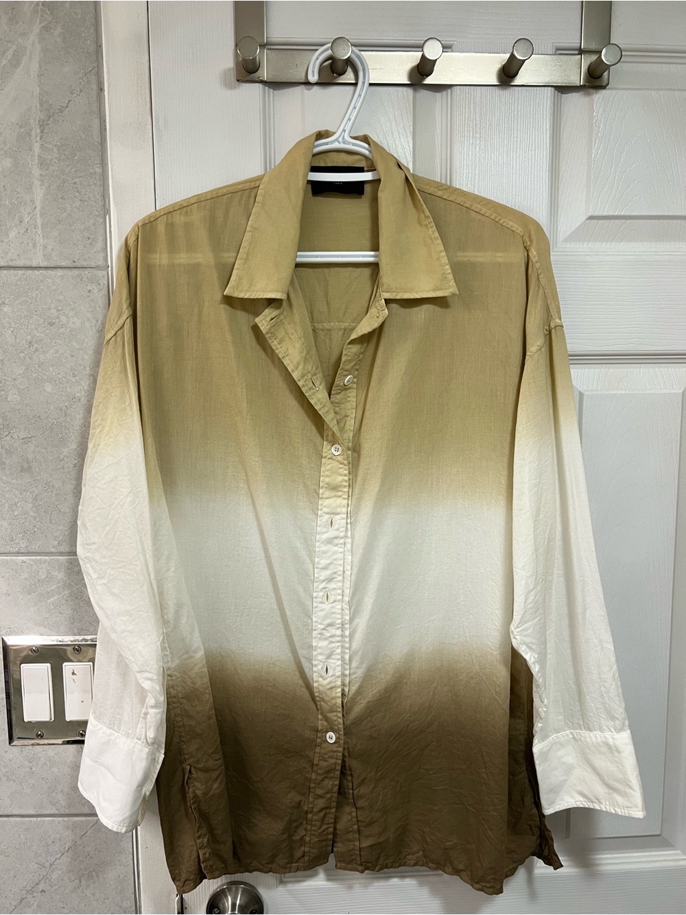 The Kooples Light Mustard Yellow Button-Up Shirt